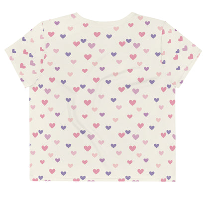 SweetHeart Vintage Cottagecore-Inspired Crop Tee