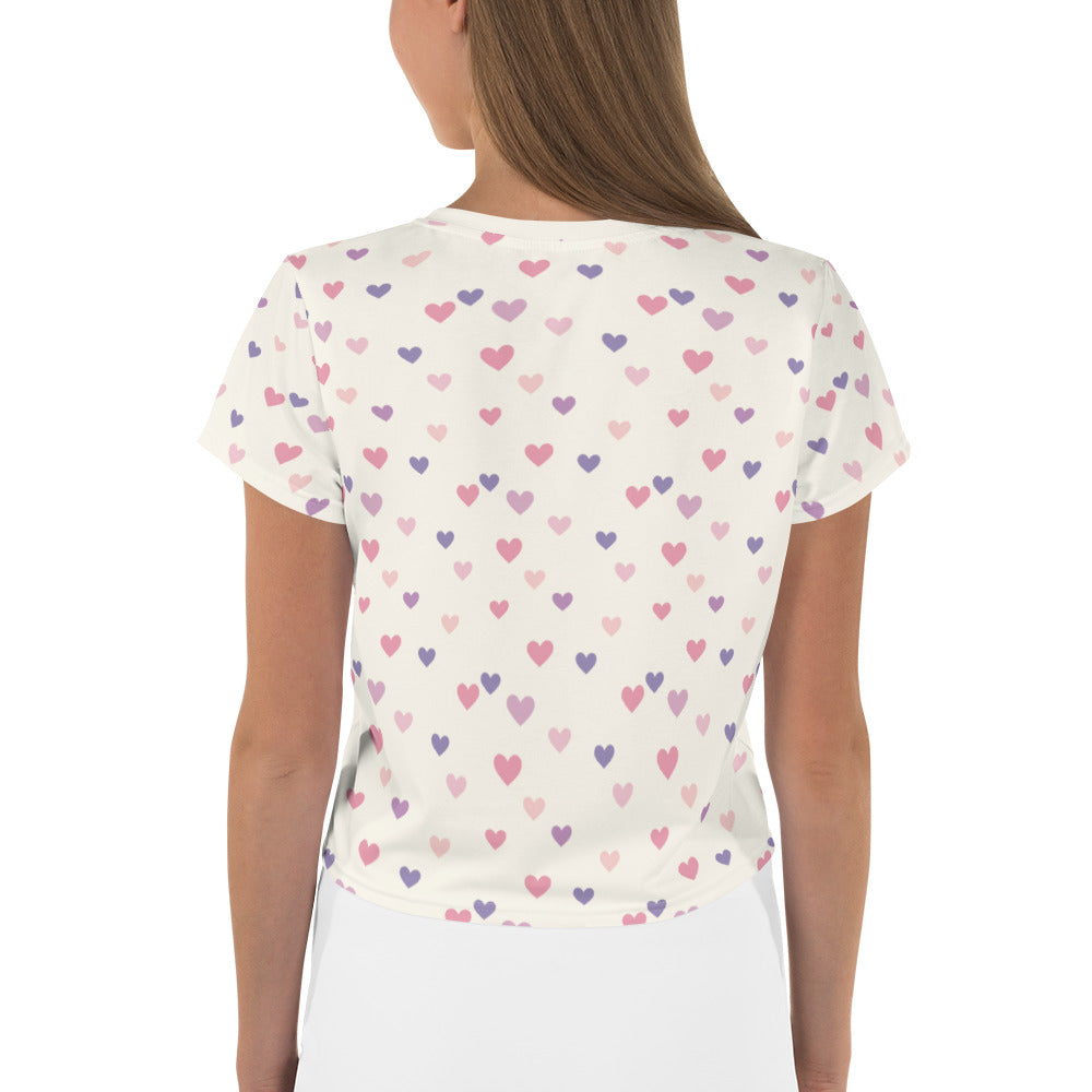 SweetHeart Vintage Cottagecore-Inspired Crop Tee