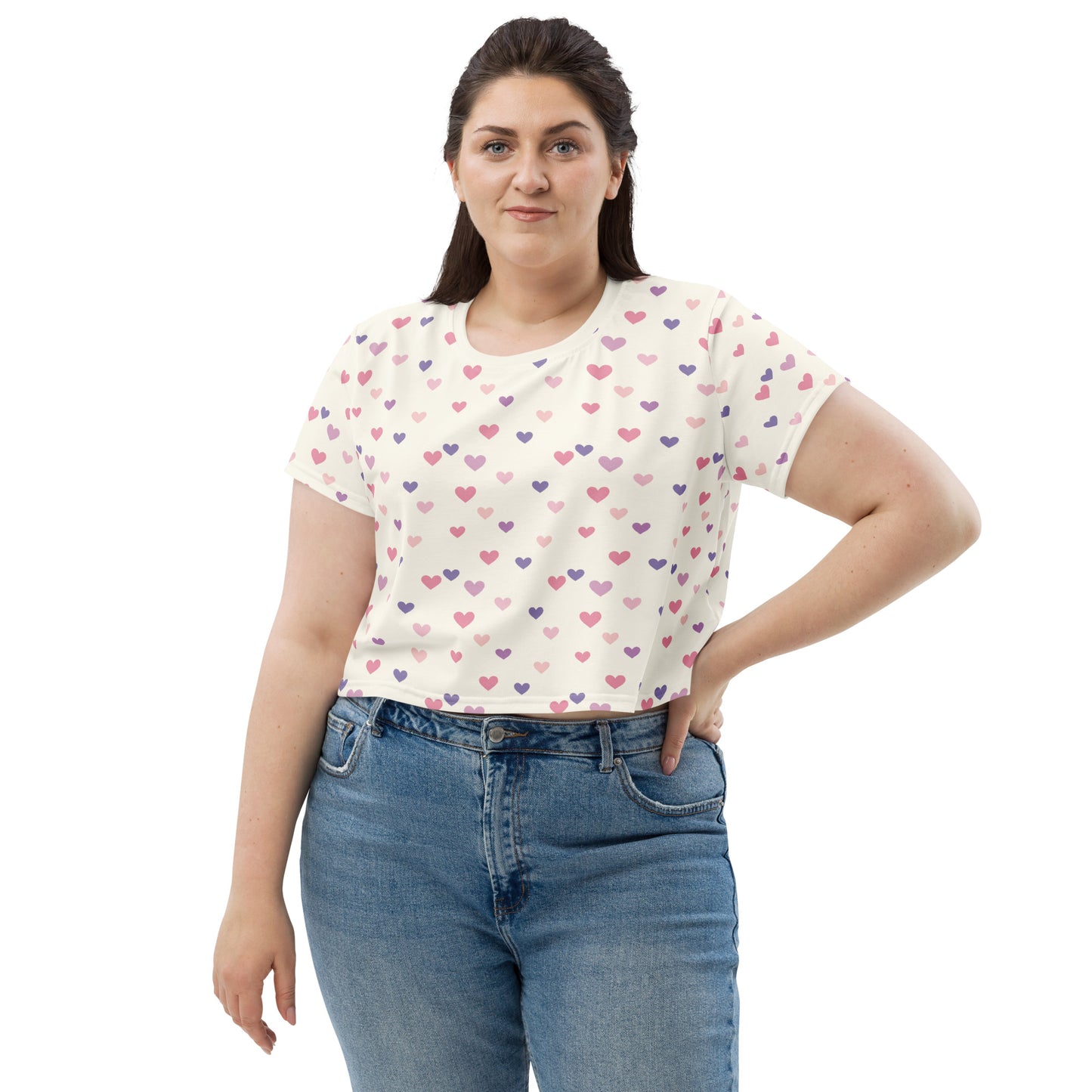 SweetHeart Vintage Cottagecore-Inspired Crop Tee