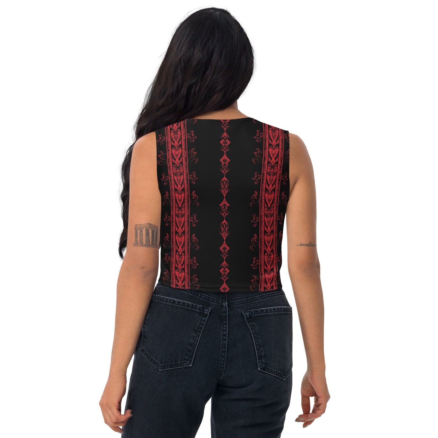 Zodiac Allusion Dark Ambiance Crop Top