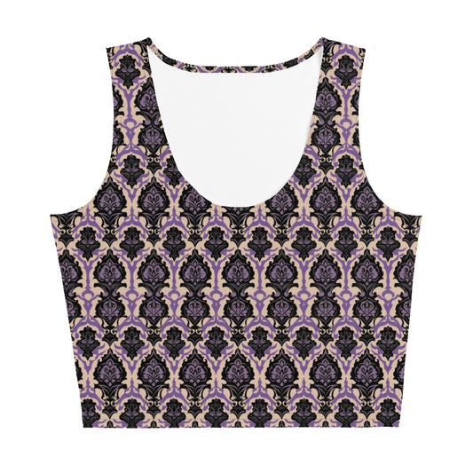 Victorian Filigree Dark Ambiance Crop Top