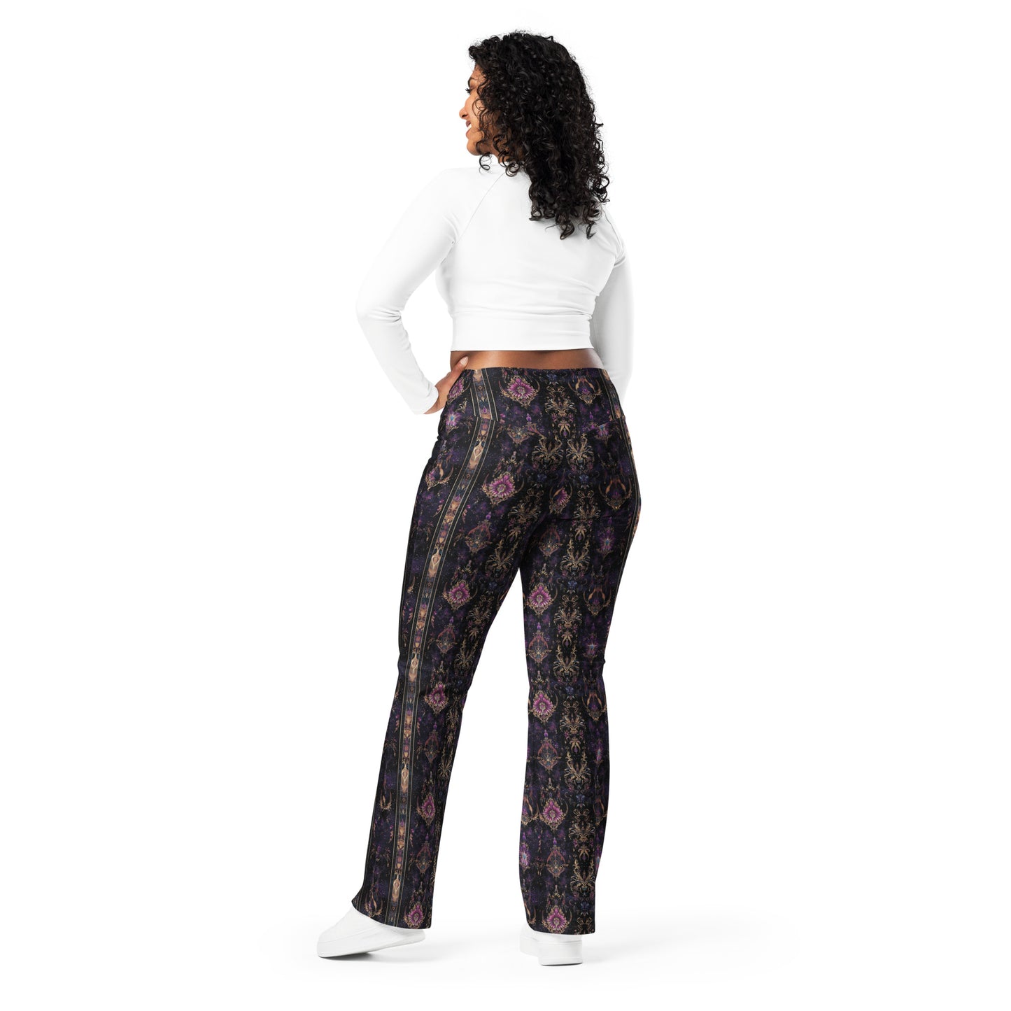 Esoteric Beauty Dark Ambiance Flared Pull On Pants