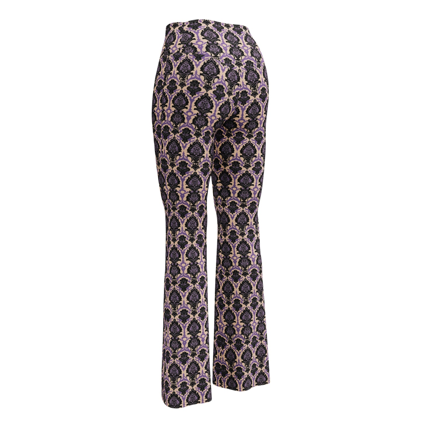 Victorian Filigree Dark Ambiance Flared Pull On Pants