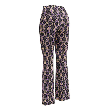 Victorian Filigree Dark Ambiance Flared Pull On Pants