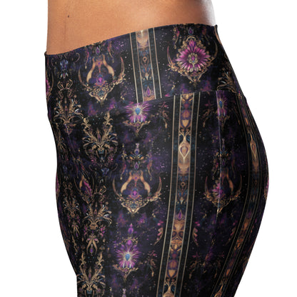 Esoteric Beauty Dark Ambiance Flared Pull On Pants