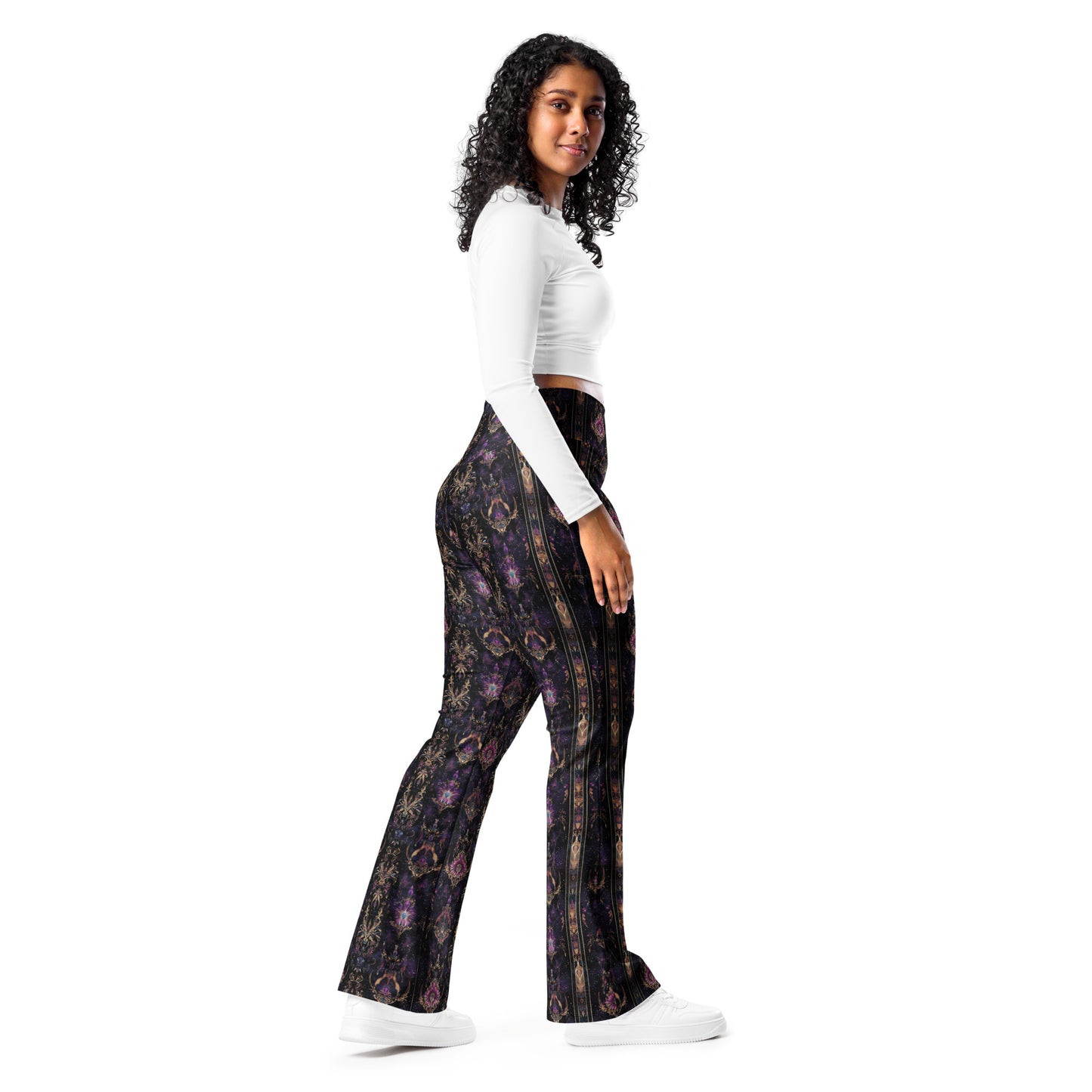 Esoteric Beauty Dark Ambiance Flared Pull On Pants