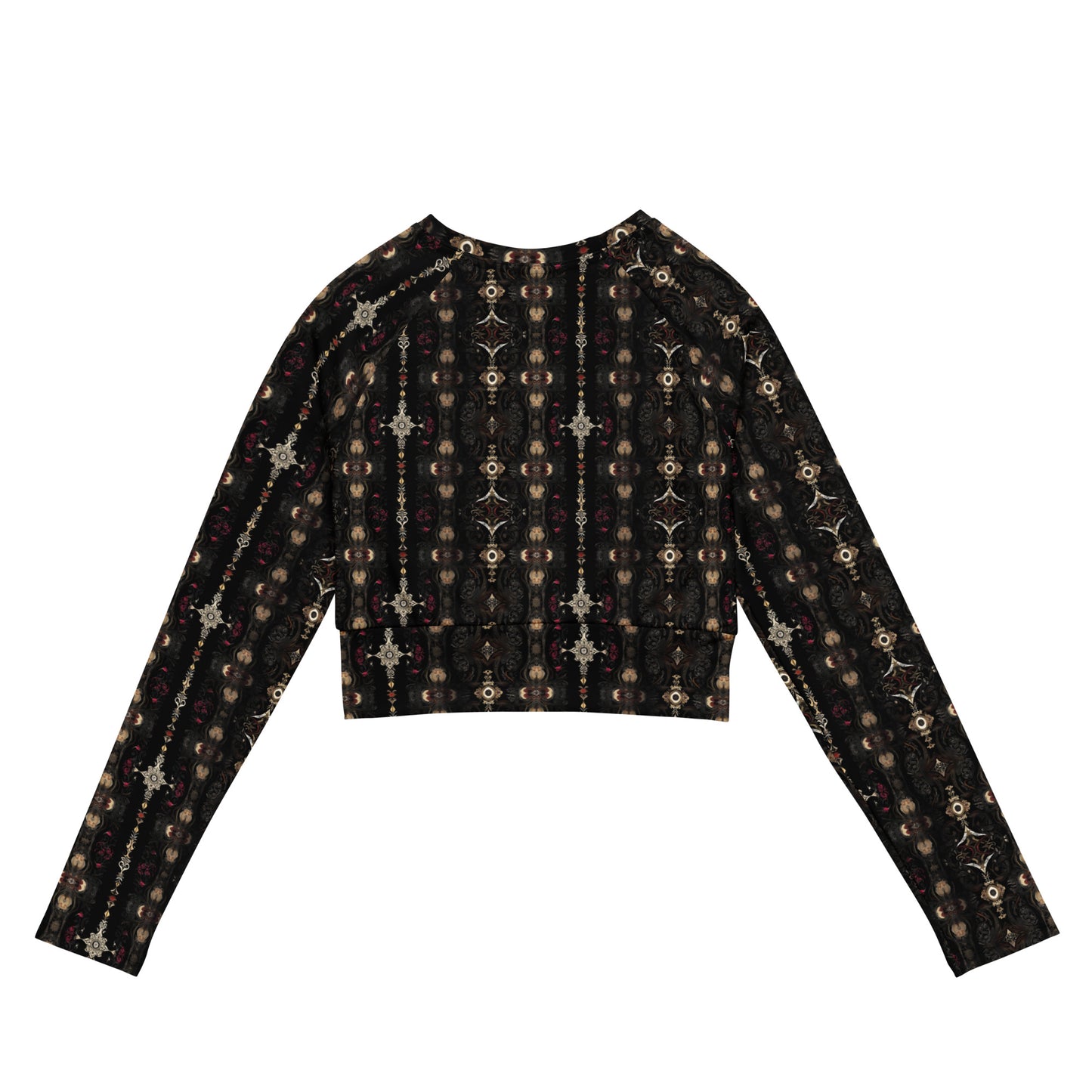 Starlight Magic Dark Ambiance Long-Sleeve Crop Top