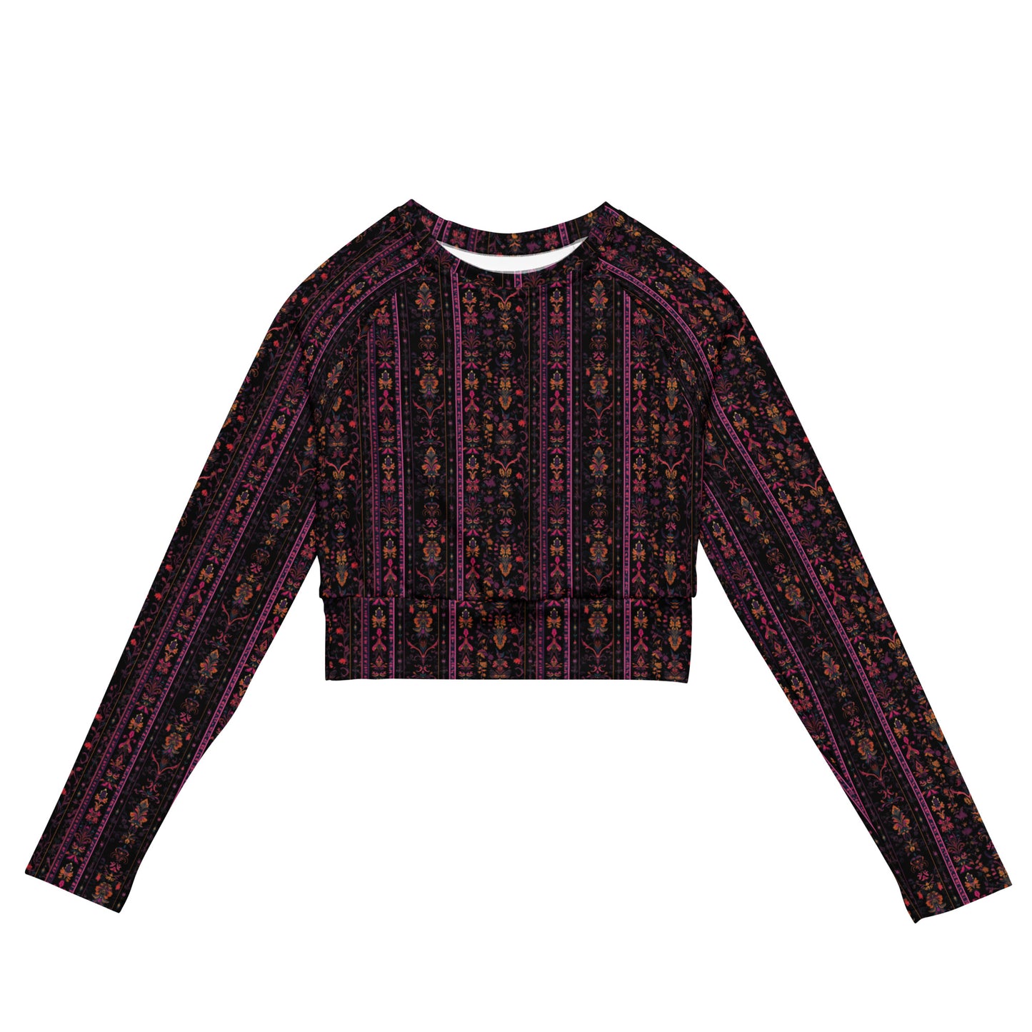 Mighty Heathen Dark Ambiance Long-Sleeve Crop Top