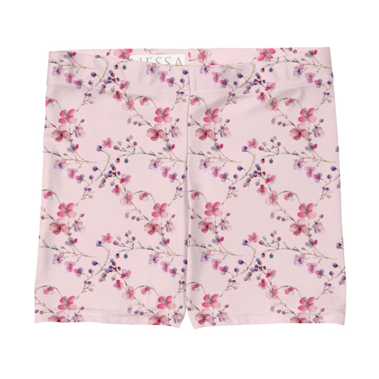 Rose Pink Infused Vintage Cottagecore-Inspired Shorts