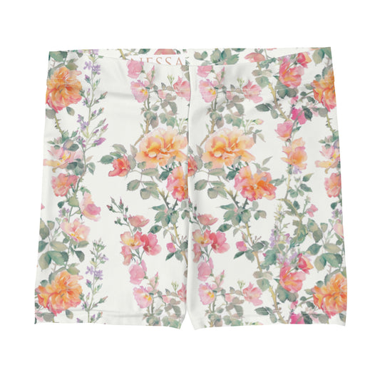 Rose Radiance Vintage Cottagecore-Inspired Shorts