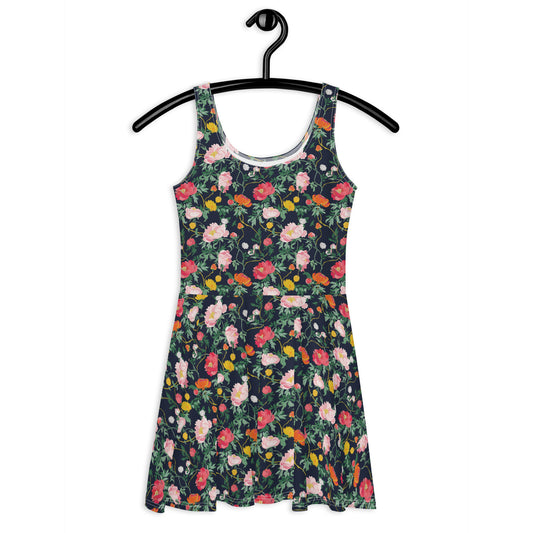 Garden Party Elegance Vintage Cottagecore-Inspired Dress