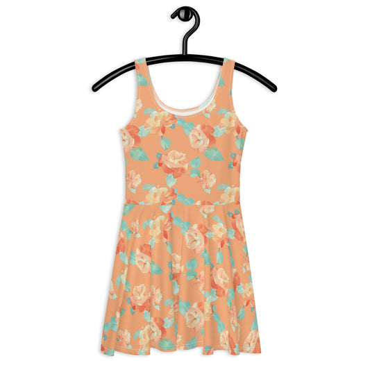 Morning Glory Rose Vintage Cottagecore-Inspired Dress