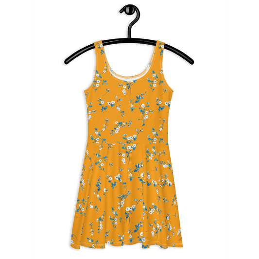 Sunny Bloom Elegance Vintage Cottagecore-Inspired Dress