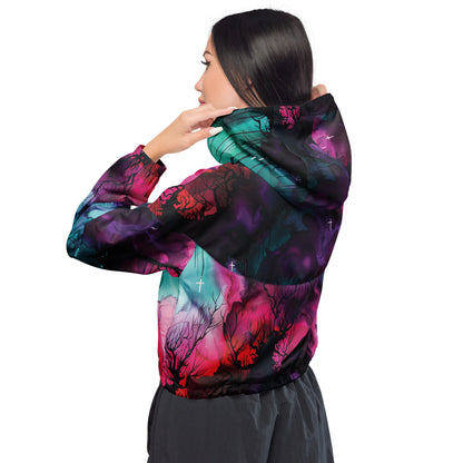 Whispering Woods Dark Ambiance Cropped Windbreaker