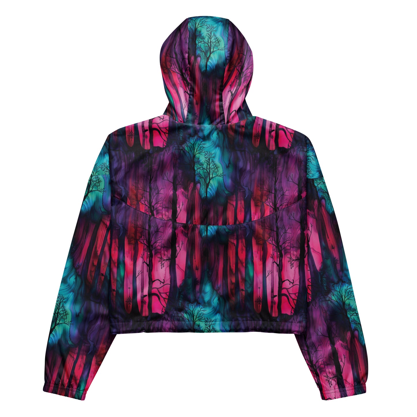 Phantom's Whisper Dark Ambiance Cropped Windbreaker