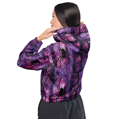 Haunting Beauty Dark Ambiance Cropped Windbreaker