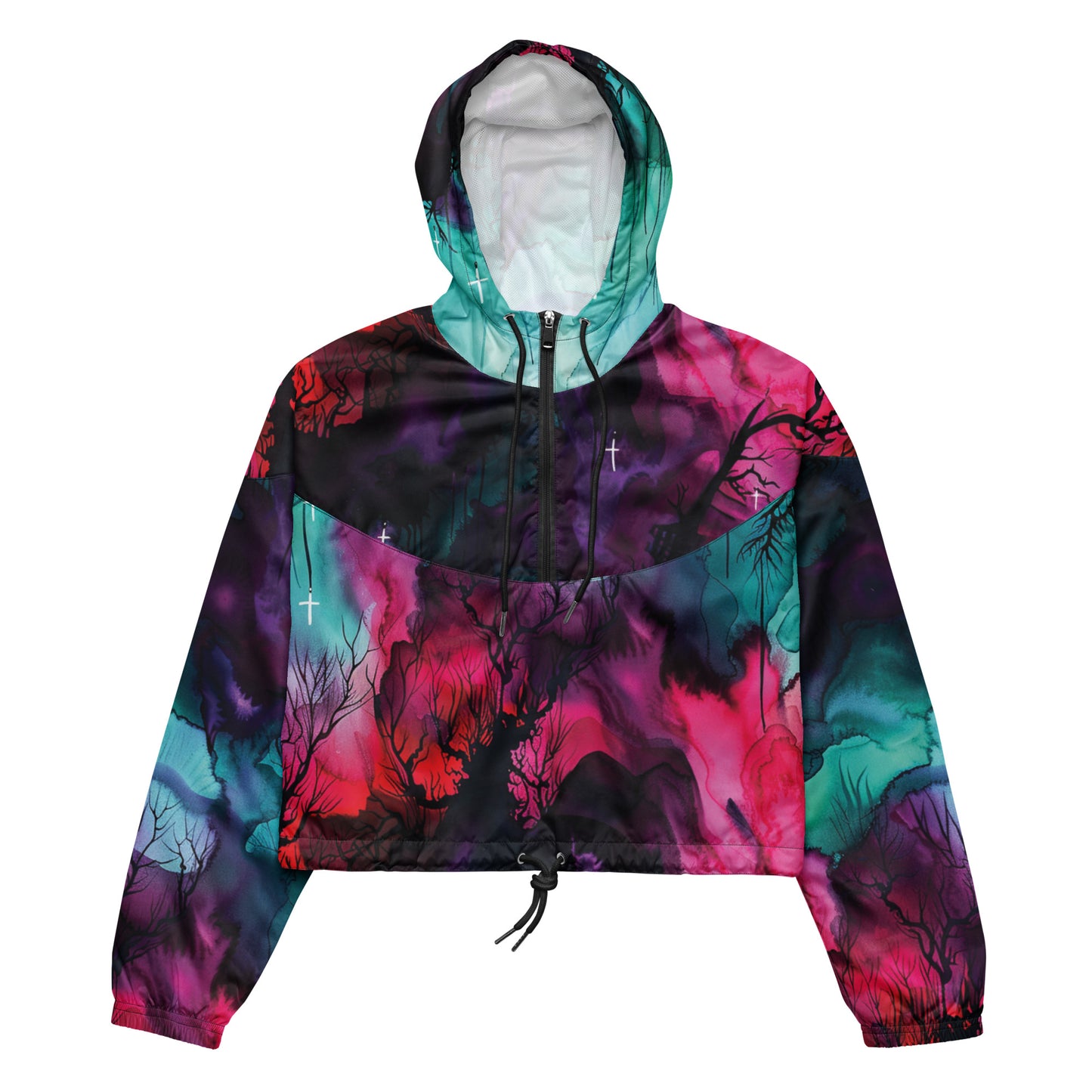 Whispering Woods Dark Ambiance Cropped Windbreaker