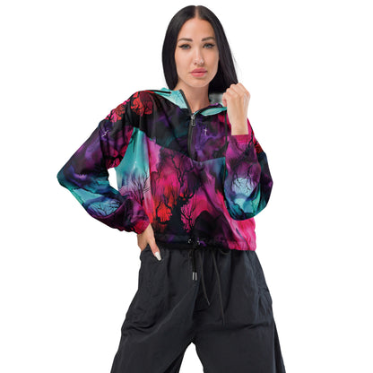 Whispering Woods Dark Ambiance Cropped Windbreaker