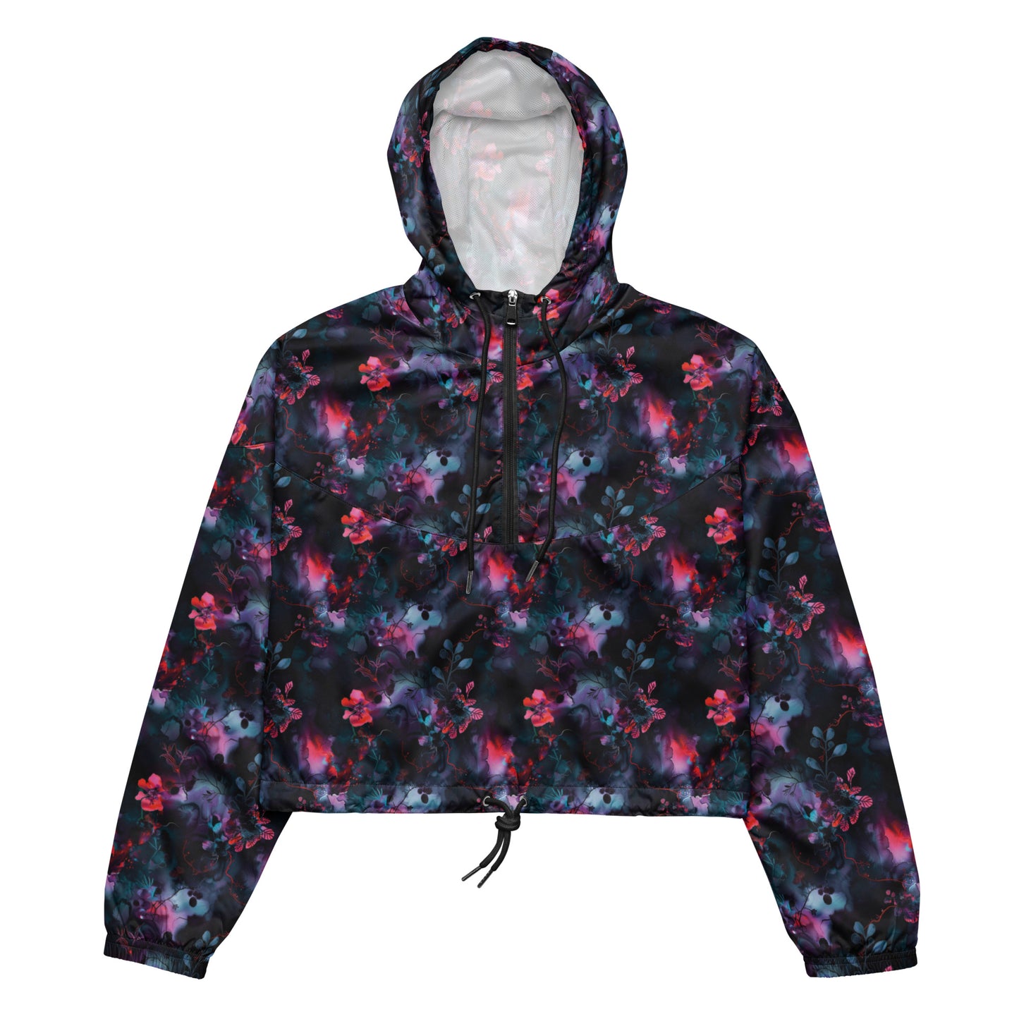 Moonlit Garden Dark Ambiance Cropped Windbreaker