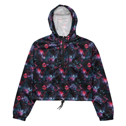 Moonlit Garden Dark Ambiance Cropped Windbreaker