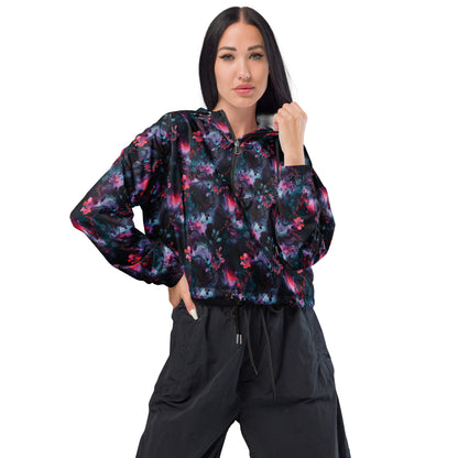 Moonlit Garden Dark Ambiance Cropped Windbreaker