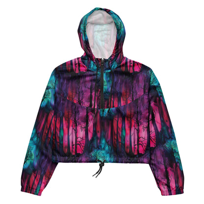 Phantom's Whisper Dark Ambiance Cropped Windbreaker