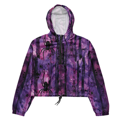 Haunting Beauty Dark Ambiance Cropped Windbreaker