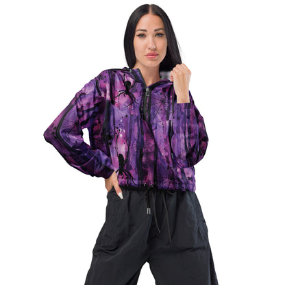 Haunting Beauty Dark Ambiance Cropped Windbreaker